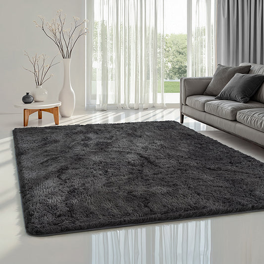 Tapis Fluff Anthracite doux à poils long