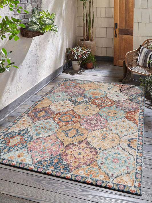 Tapis Siena multicolore 3 Vintage intérieur - extérieur