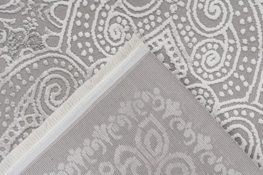 Tapis Elista Gris 4 – Tapis Moderne Résistant en Polypropylène & Polyester