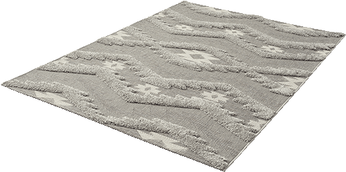 Tapis Karo gris