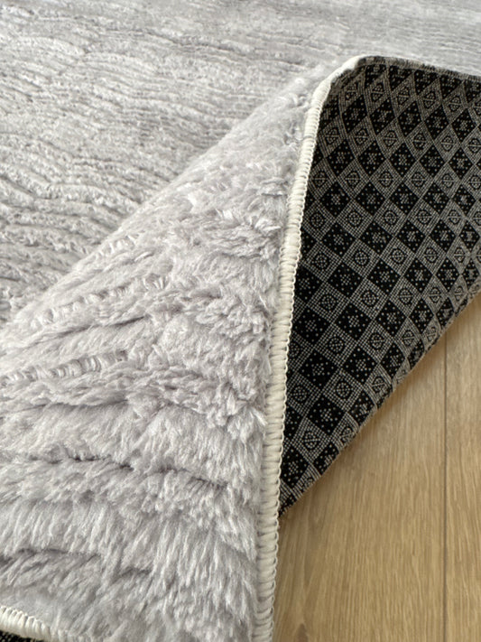 Tapis Merle gris lavable