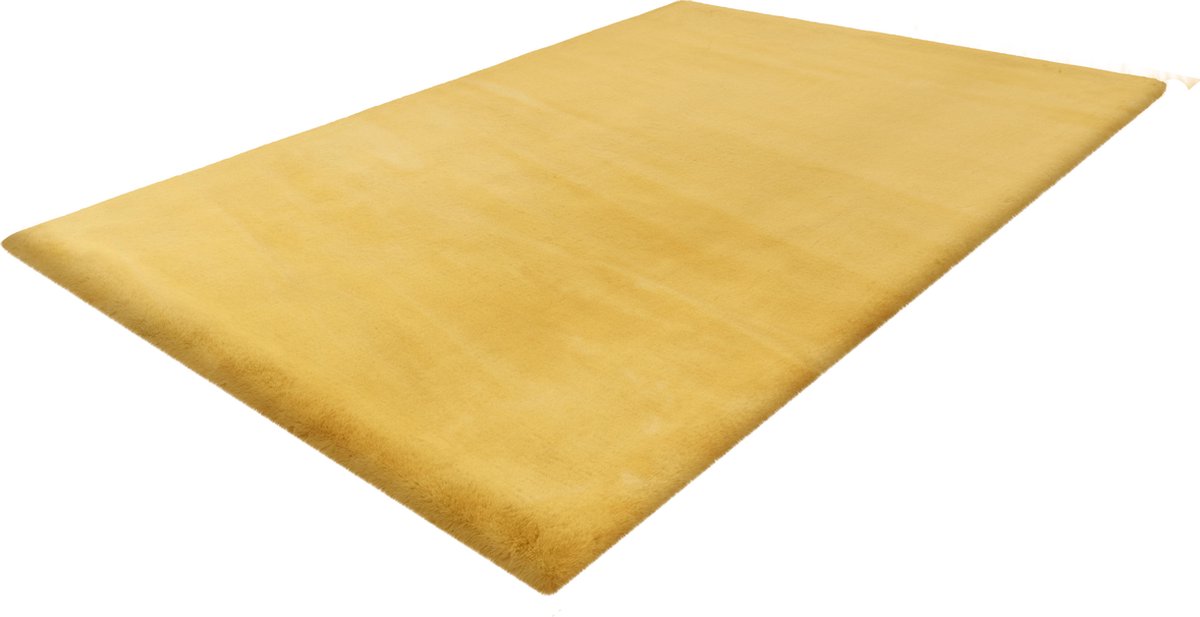 Tapis Haeven Jaune - Super doux,Super Epais, Moelleux et Moderne