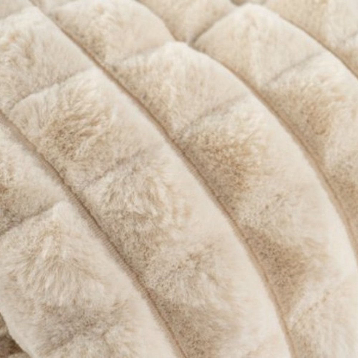 Plaid Milan Beige doux effet 3D