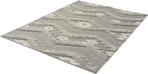 Tapis Karo gris