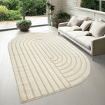 Charger l&#39;image dans la galerie, Tapis Figure Crème Oval
