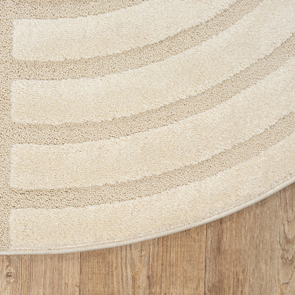 Tapis Figure Crème Oval