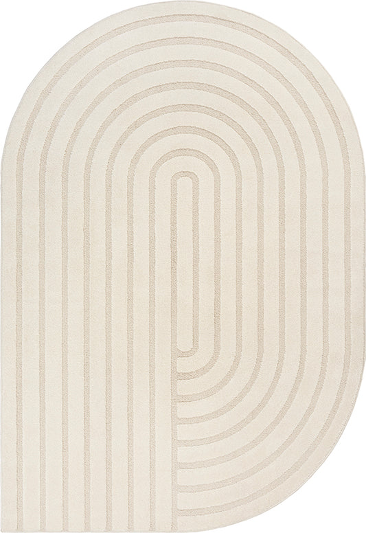 Tapis Figure Crème Oval