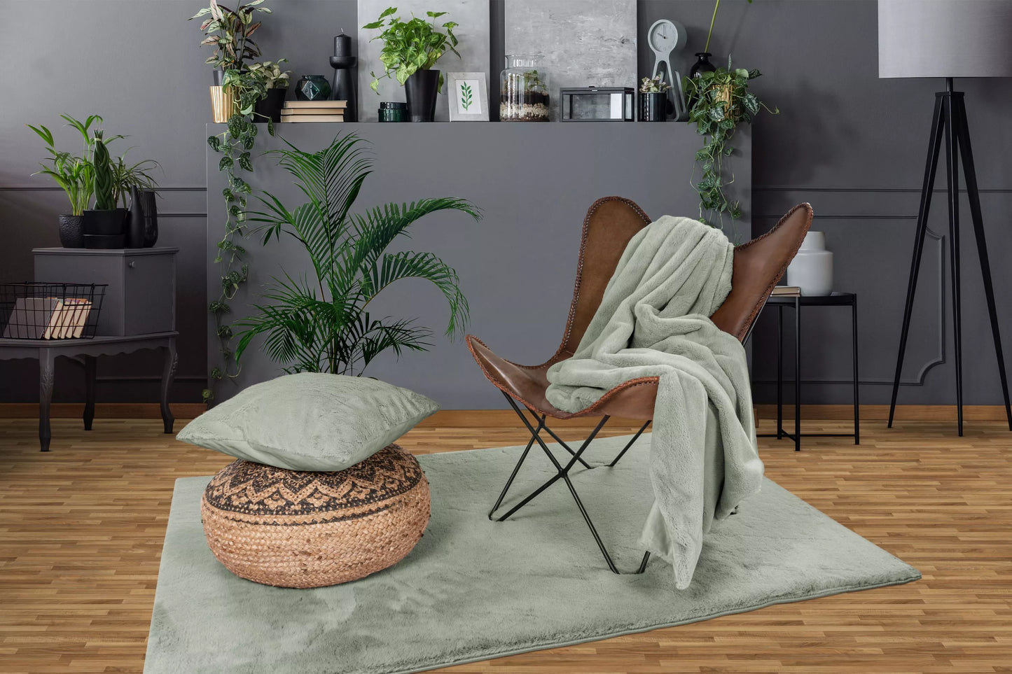 Tapis Haeven Jade - Super doux,Super Epais, Moelleux et Moderne