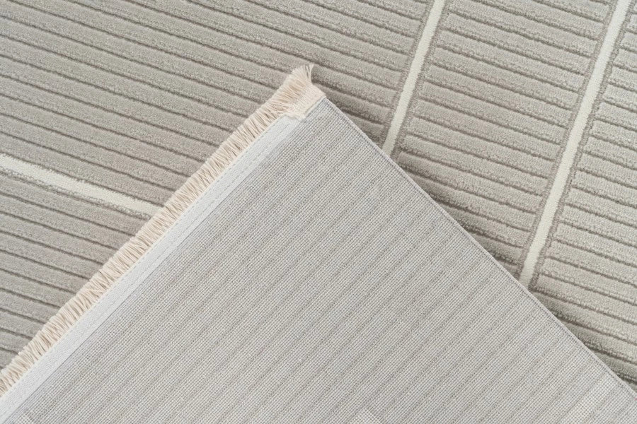 Tapis Elista Gris - Moderne Résistant en Polypropylène & Polyester