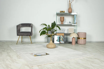 Tapis Elista Gris - Moderne Résistant en Polypropylène & Polyester