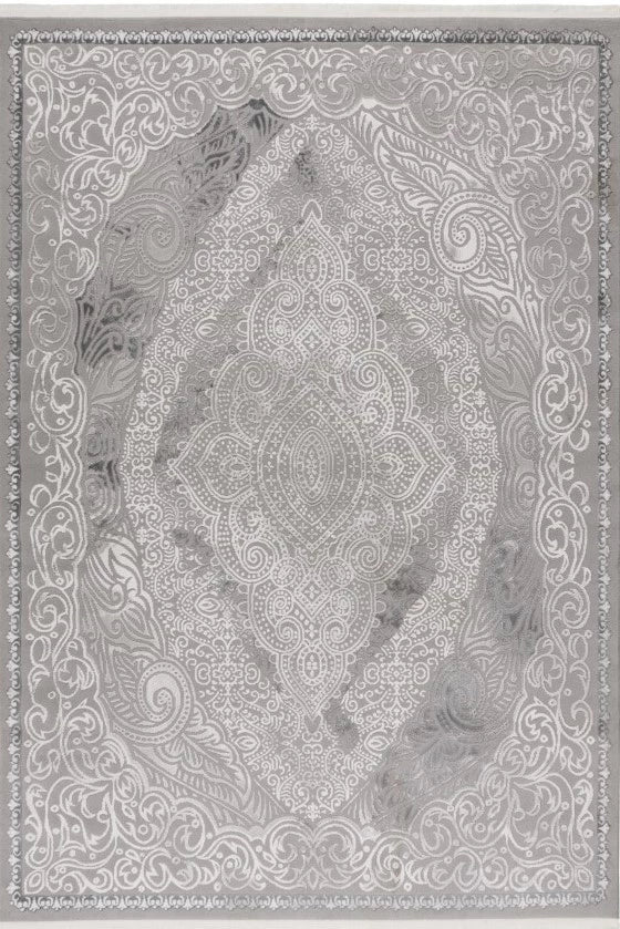 Tapis Elista Gris 4 – Tapis Moderne Résistant en Polypropylène & Polyester