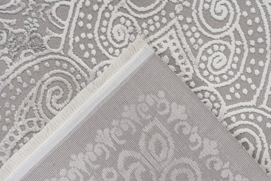 Tapis Elista Gris 4 – Tapis Moderne Résistant en Polypropylène & Polyester