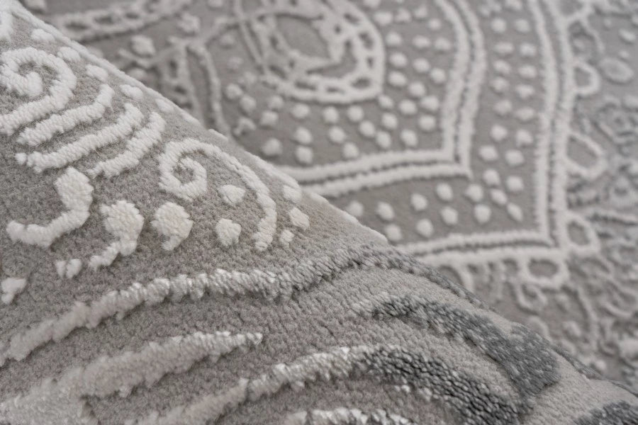 Tapis Elista Gris 4 – Tapis Moderne Résistant en Polypropylène & Polyester