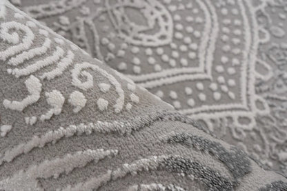 Tapis Elista Gris 4 – Tapis Moderne Résistant en Polypropylène & Polyester