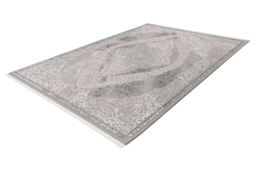 Tapis Elista Gris 4 – Tapis Moderne Résistant en Polypropylène & Polyester