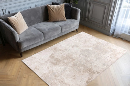 Tapis Elista Beige 3 - Tapis moderne pour salon. doux et résistant
