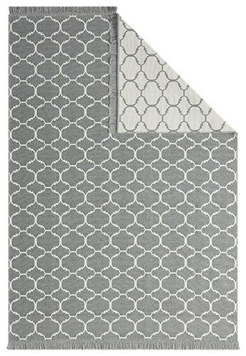 Tapi Soho Kilim 620 gris/Blanc