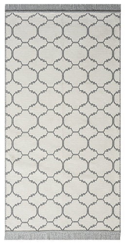 Tapi Soho Kilim 620 gris/Blanc