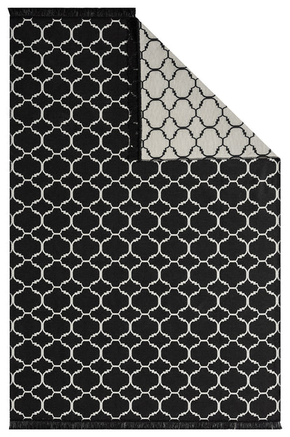 Tapis Soho Kilim 620 Noir/Blanc