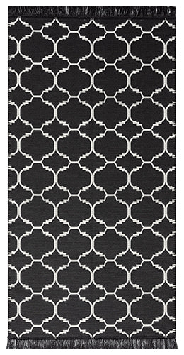 Tapis Soho Kilim 620 Noir/Blanc