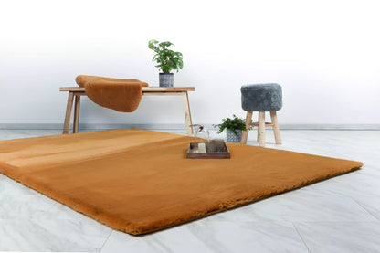 Tapis Haeven Ambre - Super doux,Super Epais, Moelleux et Moderne