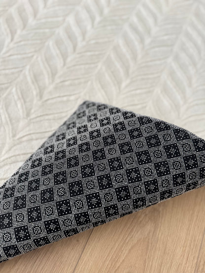 Tapis Merle marron crème