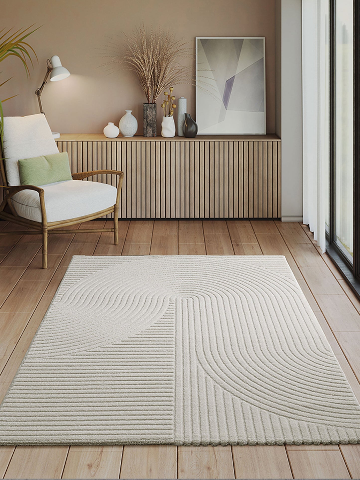 Tapis Figure Crème