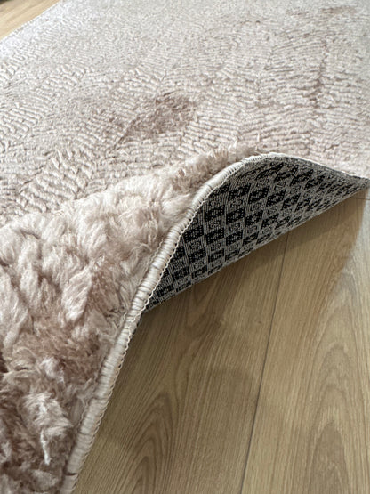 Tapis Merle taupe lavable