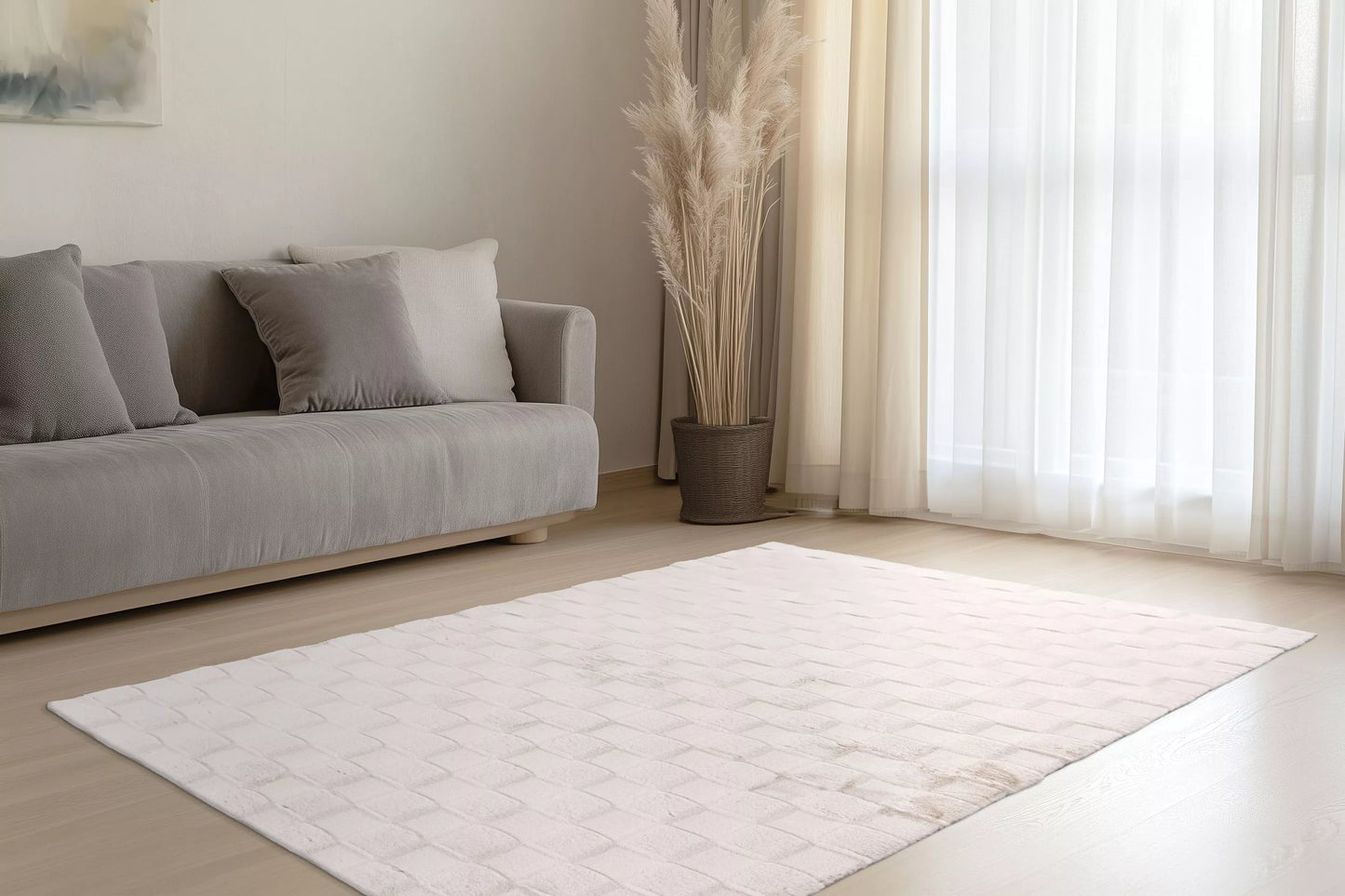 Tapis Soul beige, 3D - Super doux