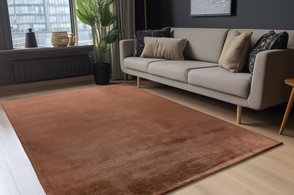 Tapis Paradise Terra / Chocolat Super Doux, Epais,  Moelleux et Moderne (Copie)