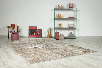 Tapis Mila gris-beige