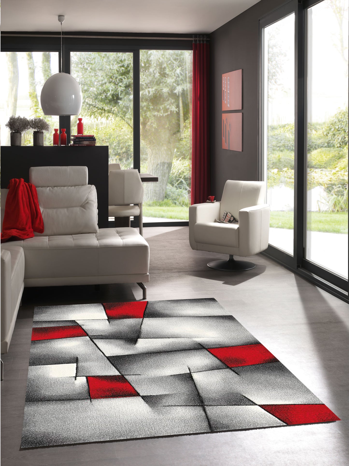 Tapis Brawn Rouge