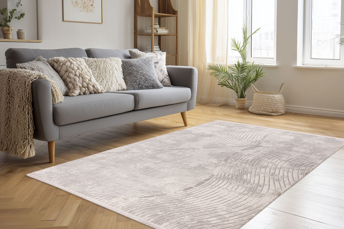 Tapis Pierre Cardin Jardin Gris - Crème