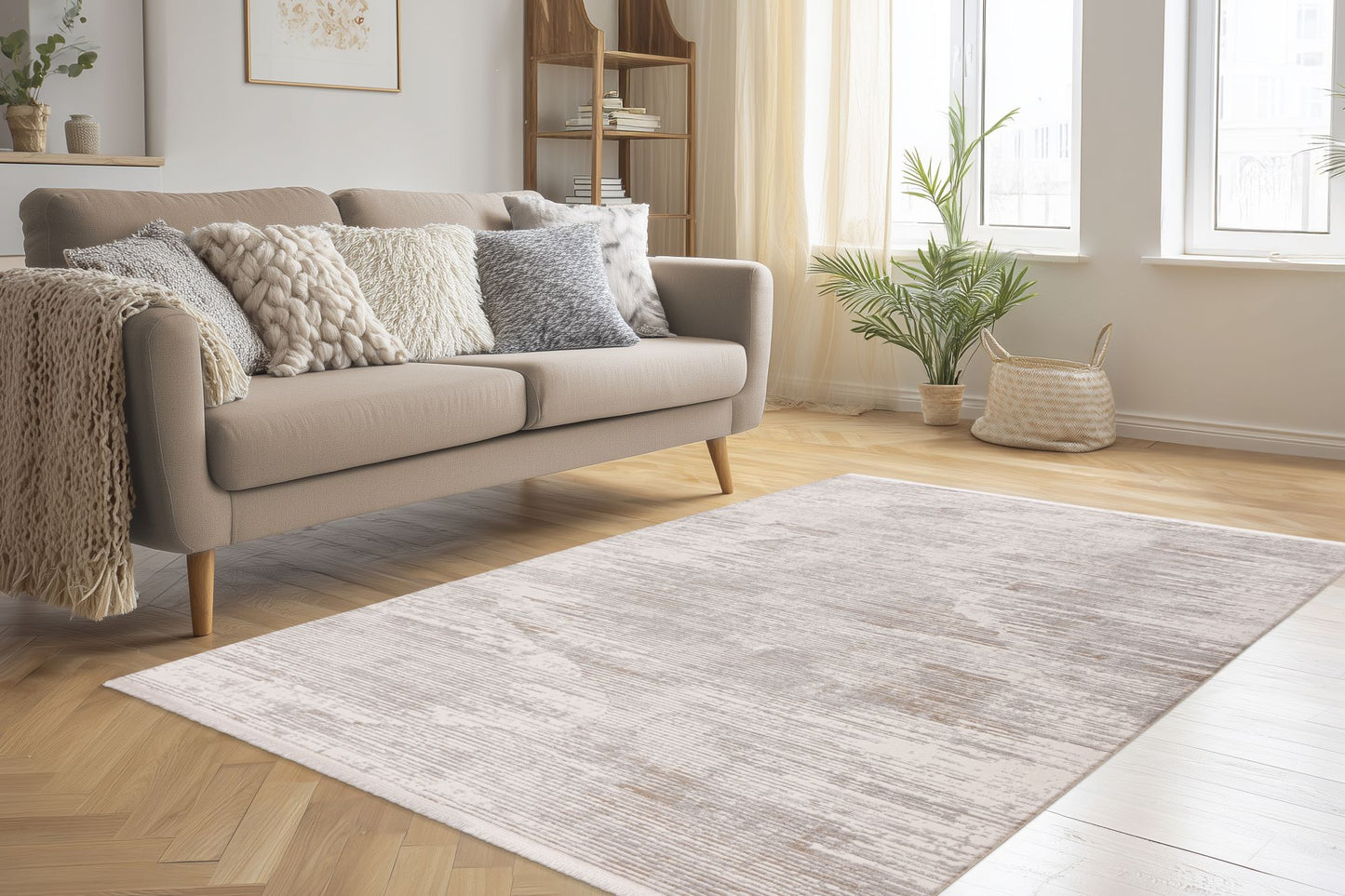 Tapis Pierre Cardin Jardin Gris - Crème 2