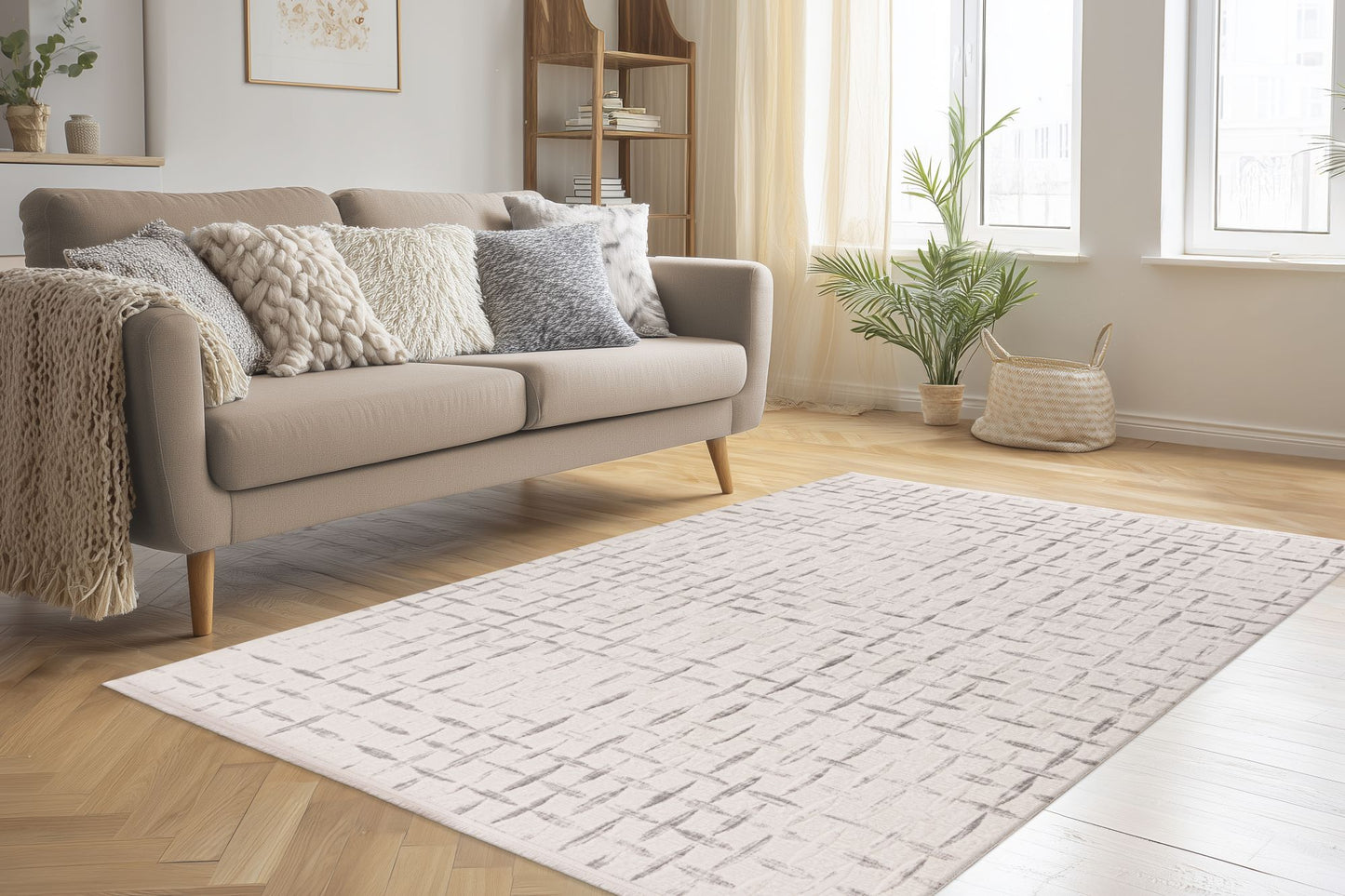 Tapis Pierre Cardin Jardin Gris - Crème 3