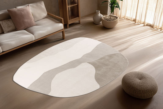 Tapis Livorno Crème - Gris