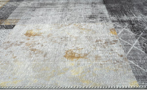 Tapis Edes gris doré