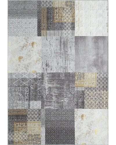 Tapis Edes gris doré