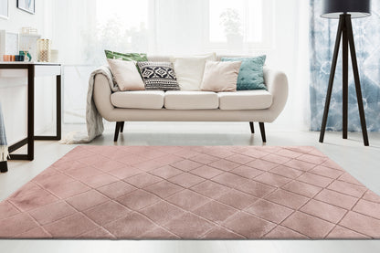 Tapis Pulse rose pastel