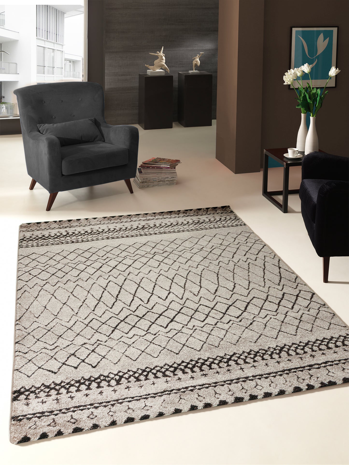 Tapis Maroc 835 Beige Gris