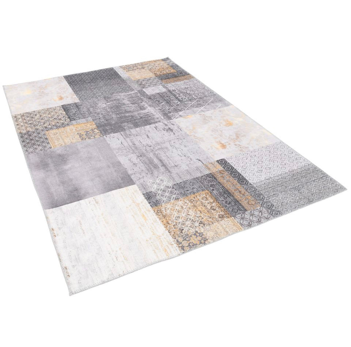 Tapis Edes gris doré