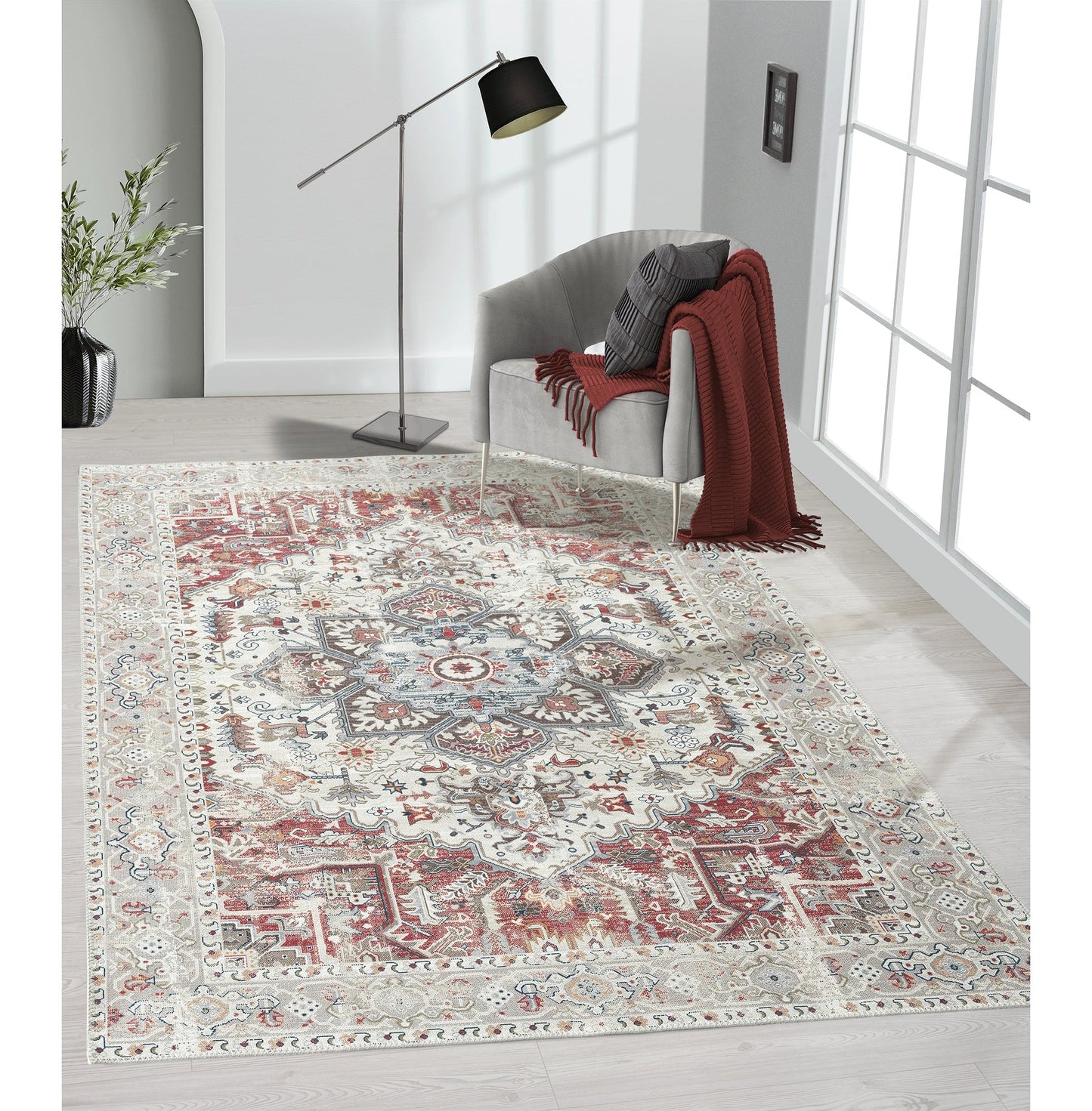 Tapis Edes beige multi