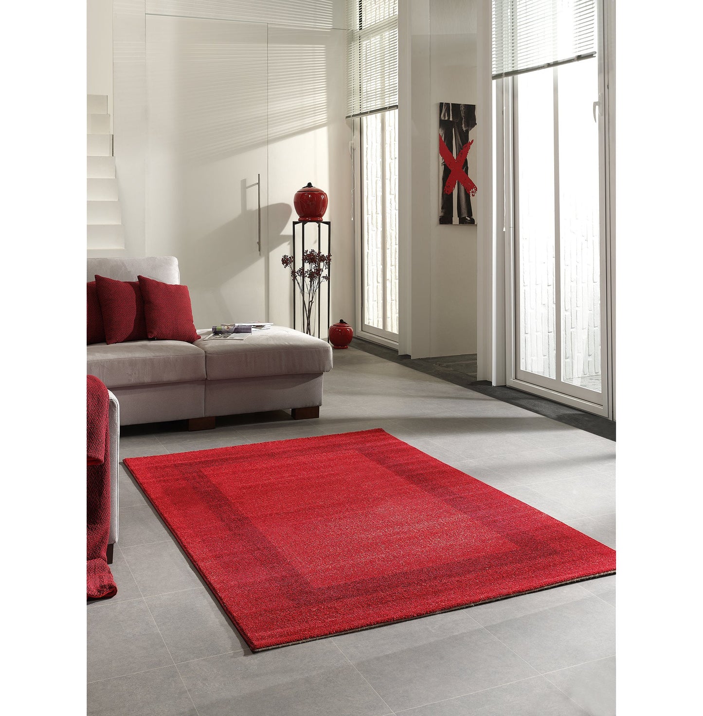 Tapis Casa rouge