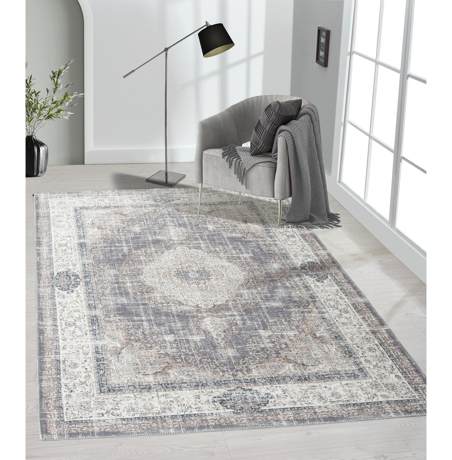 Tapis Edes gris beige